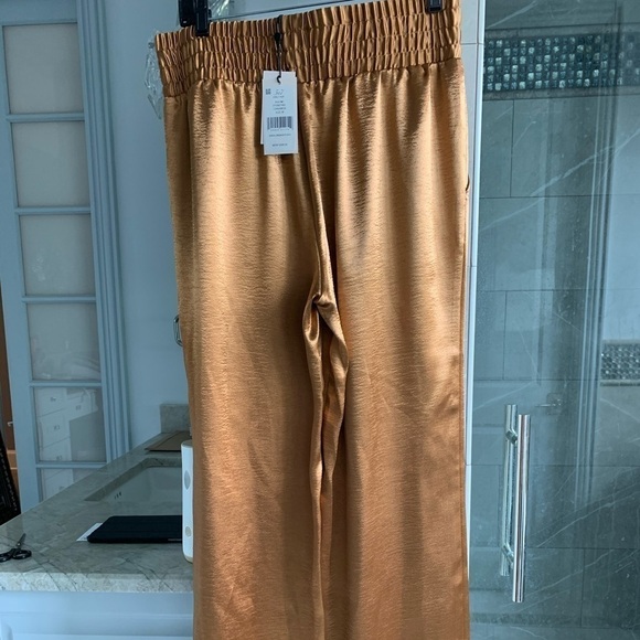 CINQ A SEPT Kylie Satin High-Rise Pants: Cinnamon - Picture 11 of 16